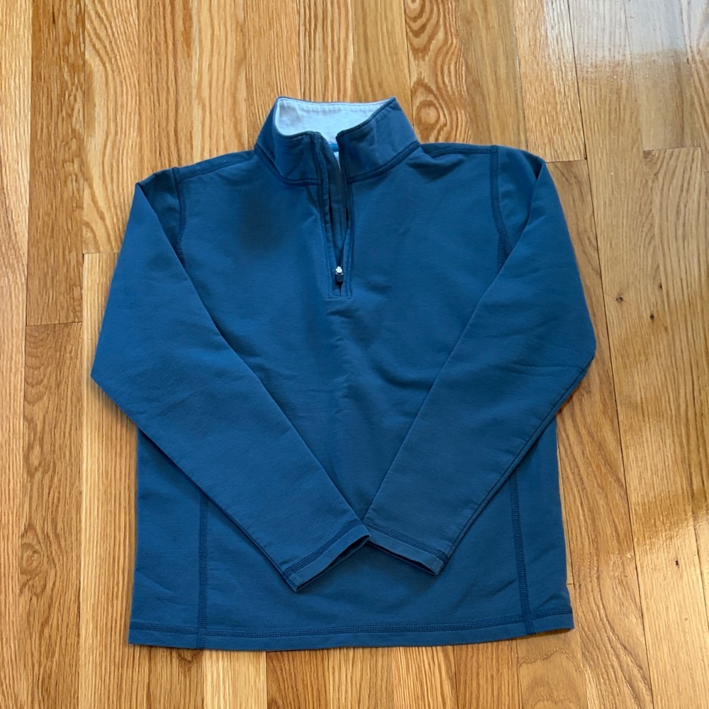 Crewcuts Blue Quarter-Zip Pullover Sweater